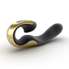 Vibrator Black Gold, Zini Roae SE Three-way Pleasure, Negru, 15 modele Vibratii