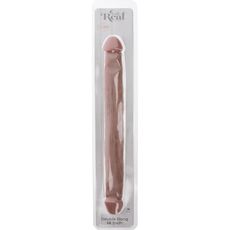 Dildo Dublu ToyJoy Get Real 45 cm - detaliu cap realist