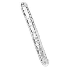Dildo Dublu ToyJoy Clear Double Dong TPE 34.5 cm Transparent - dimensiuni si specificatii