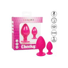 Plug Anal CalExotics Cheeky Buttplug Roz - dimensiuni si specificatii