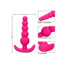 Salbe Anale CalExotics Cheeky X-5 Beads Roz - dimensiuni si specificatii