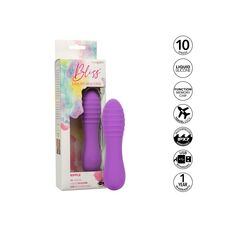 Vibrator CalExotics Bliss Ripple Violet - vedere spate