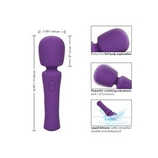 Vibrator Masaj CalExotics Stella Massager Violet - dimensiuni si specificatii