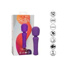 Vibrator Masaj CalExotics Stella Massager Violet - vedere spate