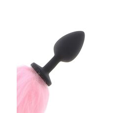 Plug Coada Unicorn LED Taboom Unicorn Tail Buttplug LED Negru - unghi lateral