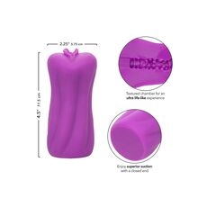 Masturbator CalExotics Stroker Roxy Violet - dimensiuni si specificatii