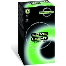 12 Buc. Prezervative Fosforescente Love Light