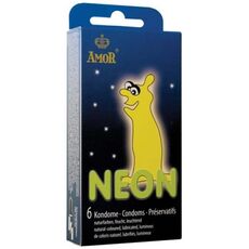 Prezervative Fosforescente Amor "Neon" 6 Bucati