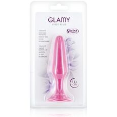 Plug anal GLAMY roz, 12cm