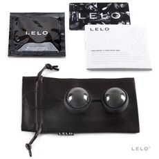 Bile Vaginale  Kegel Lelo "Luna Beads Noir" 7,5 cm - Negru