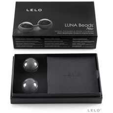 Bile Vaginale  Kegel Lelo "Luna Beads Noir" 7,5 cm - Negru