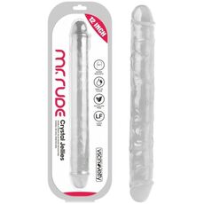 Dildo dublu VSCNOVELTY transparent, 30 cm