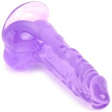 Mini dildo VSCNOVELTY Crystal Jellies violet ventoza baza harness compatibil