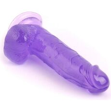 Dildo VSCNOVELTY Crystal Jelly TPE violet ventoza baza hands-free