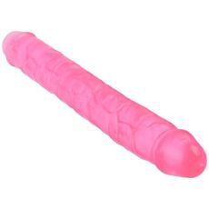 Dildo dublu VSCNOVELTY roz doua capete penetrare dubla lungime insertabila 25cm