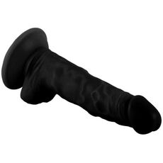 Dildo VSCNOVELTY MR RUDE negru 17.8cm ventoza baza harness compatibil