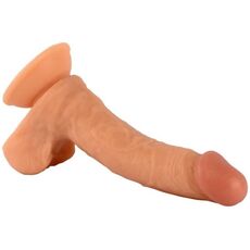 Dildo VSCNOVELTY MR RUDE 20cm natural ventoza baza harness compatibil PVC fara ftalati