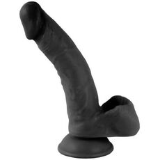Dildo VSCNOVELTY MR RUDE silicon negru gland pronuntat vene realiste finisaj manual