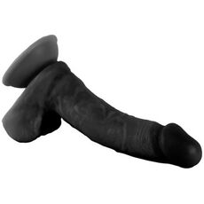 Dildo VSCNOVELTY MR RUDE negru 20cm ventoza baza harness compatibil