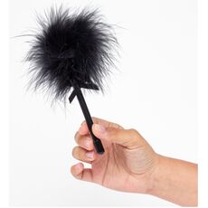 Puf Secret Play »Mini Black Feather Marabou« - Negru