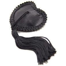 Ornamente Sfarcuri Red Heart Nipple Pasties cu Ciucuri - Negre