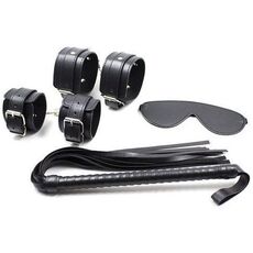 Set Bondage Toyz4Lovers "Fetish Art" 6 Piese - Negru
