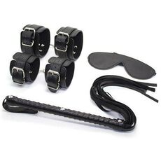 Set Bondage Toyz4Lovers "Fetish Art" 6 Piese - Negru