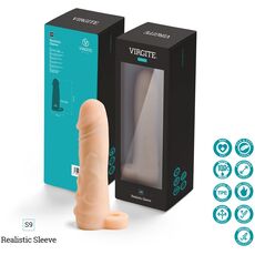 Prelungitor Penis Virgite »Realistic Sleeve« 17 cm - Natural