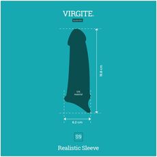 Prelungitor Penis Virgite &raquo;Realistic Sleeve&laquo; 17 cm - Natural