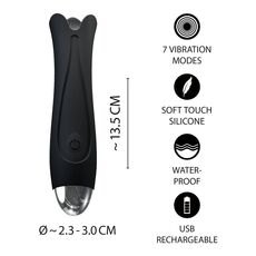 Vibrator 13,5 cm Negru 7 Moduri Vibratie