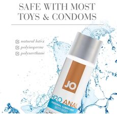 JO H2O Anal Original 236 ml textura neteda non-lipicioasa curatare usoara cu apa