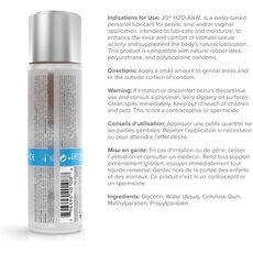 JO H2O Anal Original 236 ml 8 oz formula clasica System JO fara agenti de amorteala