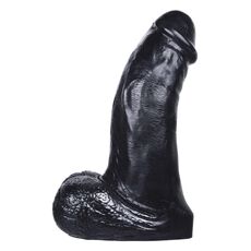 Dildo gigant XXL din silicon, negru, [22cm x 7,1cm]
