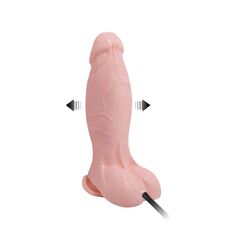 ​Dildo gonflabil realist cu ventuza, Baile, 20 cm_4