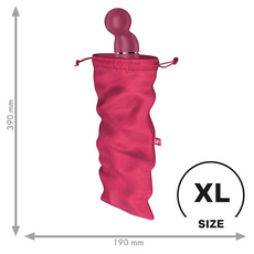 Husa Jucarii erotice Satisfyer, Treasure Bag XL - Roz - dimensiuni