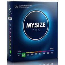 Prezervative Premium My Size "MY SIZE PRO" 47mm - 3 Bucati