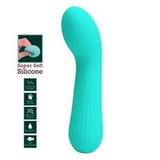 Vibrator punct G Pretty Love Faun, Turcoaz, 15 cm-caracteristici