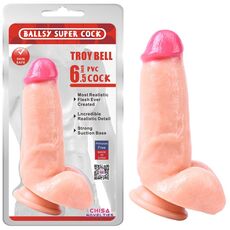 ​Dildo realistic Natural Troy Bell - replica [17 cm x 4,5 cm]