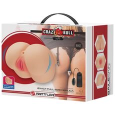Masturbator Fund Femeie, Crazy Bull, Kylie, Soft Skin, Full Replica Natural, cu vibratii