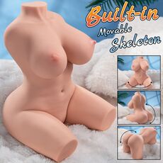 Papusa silicon Masturbator Dennehy 59 cm cu Vibratii si Miscare Control Aplicatie Reincarcabil
