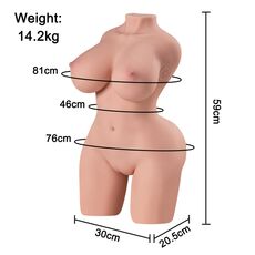 Papusa silicon Masturbator Dennehy 59 cm cu Vibratii si Miscare Control Aplicatie Reincarcabil