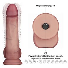 Vibrator de Lux, Lovetoy Sliding Skin Pro II Silicone, 20 cm_7