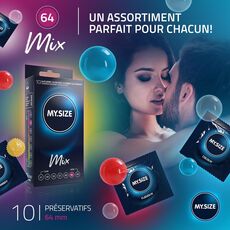 Prezervative MY.SIZE MIX Condoms 64 mm - 10 bucati-arome