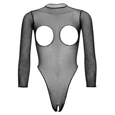 Body plasa_negru_Leg Avenue Open Cup Crotchless Fishnet Negru - decupat_la_sani