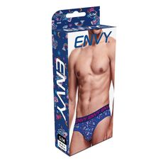 Chiloti Barbati Envy, Magic Unicorn Brief - albastru- cutie