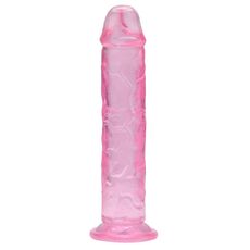 Dildo Loving Joy, cu testicule, Roz, 19 cm_4