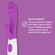 Vibrator Rabbit Jessica Semi-Realistic, 10 Vibratii