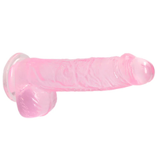 Dildo Jelly Realrock "Crystal Clear" 17 cm - Roz