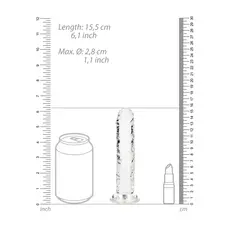 Dildo Realistic REALROCK Suction Cup - 16 cm, Transparent_5