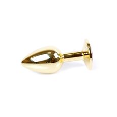 Dop Anal Plug-Jewellery Gold Light Blue